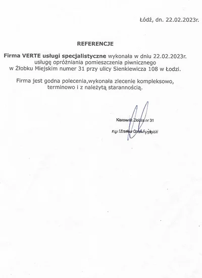 Opróżnianie piwnicy w żłobku - Łódź, Sienkiewicza 108.